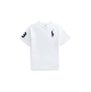 Detské bavlnené tričko Polo Ralph Lauren biela farba, s potlačou, 323832907037