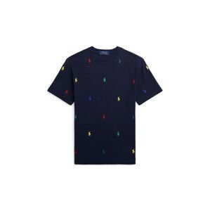 Detské bavlnené tričko Polo Ralph Lauren tmavomodrá farba, 323844626010