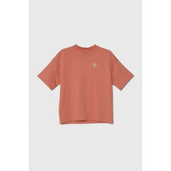 Detské bavlnené tričko adidas Originals oranžová farba