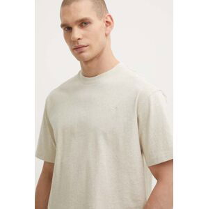 Bavlnené tričko Puma  MMQ pánsky, béžová farba, jednofarebný, 624009