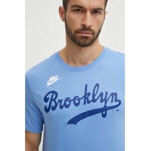 Bavlnené tričko Nike Brooklyn Dodgers pánske, s potlačou