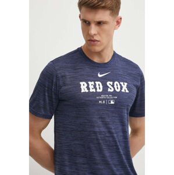 Tričko Nike Boston Red Sox pánske, tmavomodrá farba, s potlačou