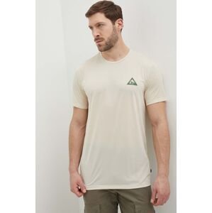 Športové tričko Picture Travis béžová farba, s potlačou, MTS785