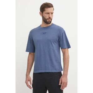 Bavlnené tričko Reebok pánske, jednofarebné, 100075632