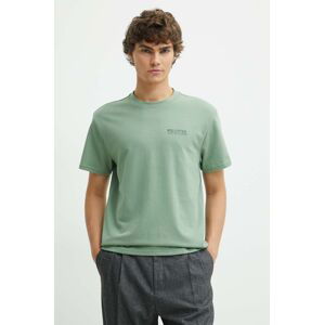 Tričko Hollister Co. pánsky, zelená farba, s potlačou