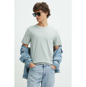 Bavlnené tričko Hollister Co. pánsky, šedá farba, jednofarebný