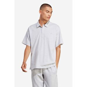 Bavlnené polo tričko adidas Originals Premium Essentials Polo Shirt IC5120-grey, šedá farba, jednofarebný