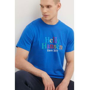 Bavlnené tričko Helly Hansen vzorovaný