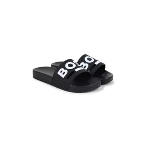 Detské šľapky BOSS Aqua Slides čierna farba, J51320