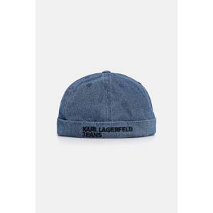 Detská bavlnená čiapka Karl Lagerfeld Jeans z tenkej pleteniny, bavlnené, A3M33108