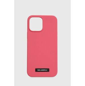 Puzdro na mobil Karl Lagerfeld Iphone 13 Pro Max 6,7 ružová farba
