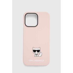 Puzdro na mobil Karl Lagerfeld Iphone 14 Pro Max 6,7" ružová farba