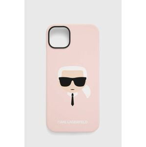 Puzdro na mobil Karl Lagerfeld Iphone 14 Plus 6,7" ružová farba