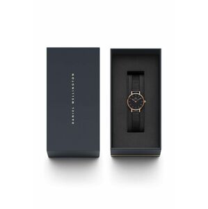 Hodinky Daniel Wellington Petite 24 Pressed Ashfield dámske, ružová farba