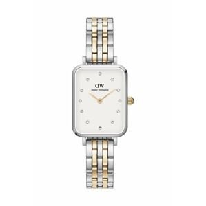 Hodinky Daniel Wellington Quadro Lumine 5-Link dámske, strieborná farba