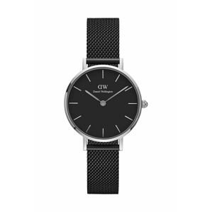 Hodinky Daniel Wellington Petite 36 Ashfield dámske, čierna farba