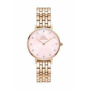 Hodinky Daniel Wellington Petite Lumine 28 Link dámske, zlatá farba