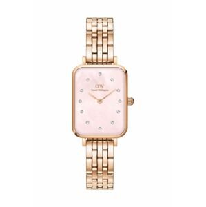 Hodinky Daniel Wellington Quadro Lumine 20x26 Link dámske, zlatá farba