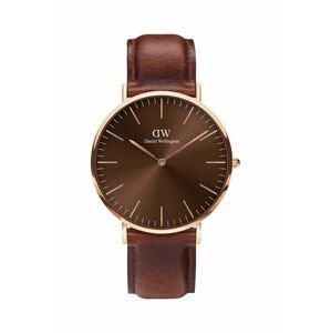 Hodinky Daniel Wellington pánske, hnedá farba