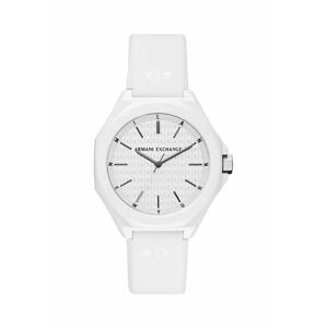 Hodinky Armani Exchange pánsky, biela farba