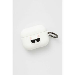 Puzdro na Airpods Pro Karl Lagerfeld biela farba