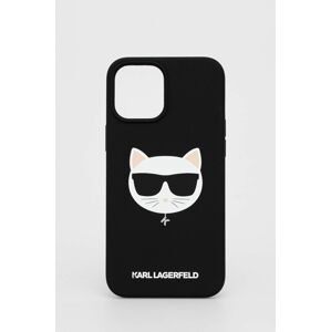 Puzdro na mobil Karl Lagerfeld iPhone 12 Pro Max čierna farba