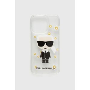 Puzdro na mobil Karl Lagerfeld iPhone 13 mini priehľadná farba