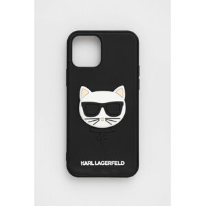 Puzdro na mobil Karl Lagerfeld Iphone 12/12 Pro 6,1'' čierna farba