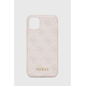 Puzdro na mobil Guess Iphone 11 6,1" ružová farba