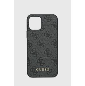 Puzdro na mobil Guess Iphone 12 / 12 Pro 6,1'' šedá farba