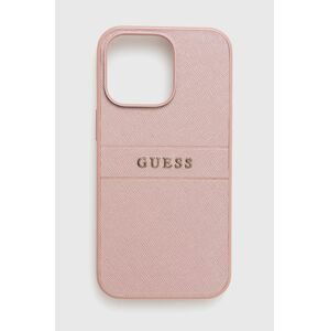 Puzdro na mobil Guess Iphone 13 Pro / 13 6,1" ružová farba