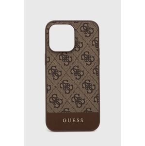 Puzdro na mobil Guess Iphone 14 Pro Max 6,7" hnedá farba