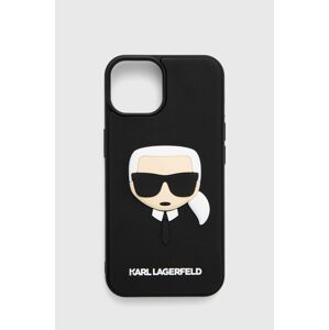 Puzdro na mobil Karl Lagerfeld Iphone 14 6,1" čierna farba