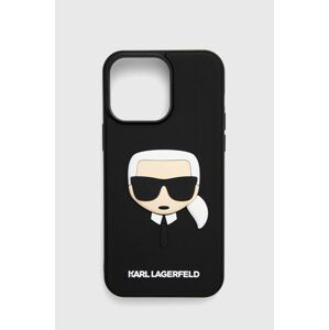 Puzdro na mobil Karl Lagerfeld Iphone 14 Pro Max 6,7" čierna farba