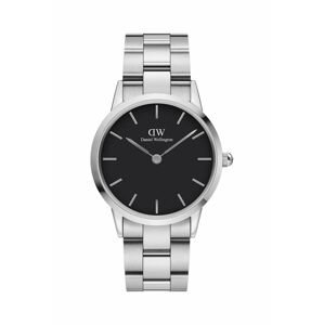 Hodinky Daniel Wellington Iconic Link 36 strieborná farba