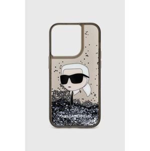 Puzdro na mobil Karl Lagerfeld iPhone 14 Pro 6,1" čierna farba