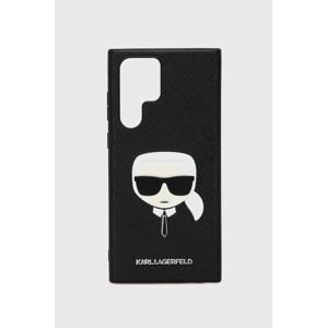 Puzdro na mobil Karl Lagerfeld Galaxy S22 Ultra čierna farba