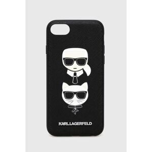 Puzdro na mobil Karl Lagerfeld iPhone 7/8 / SE 2020 / SE 2022 čierna farba