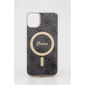 Puzdro na telefón a nabíjačka Guess iPhone 11 6,1'' čierna farba