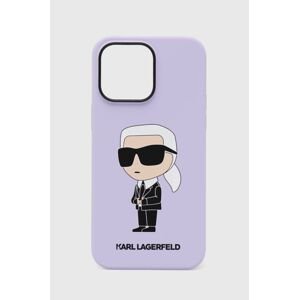 Puzdro na mobil Karl Lagerfeld iPhone 14 Pro Max 6,7'' fialová farba