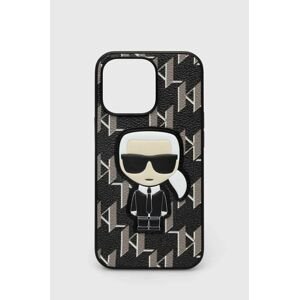 Puzdro na mobil Karl Lagerfeld iPhone 13 Pro / 13 6,1" čierna farba