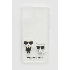 Puzdro na mobil Karl Lagerfeld iPhone 11 Pro Max priehľadná farba