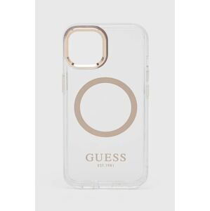 Puzdro na mobil Guess iPhone 14 6,1'' zlatá farba