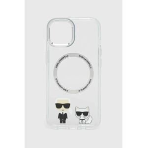 Puzdro na mobil Karl Lagerfeld iPhone 14 6,1'' priehľadná farba