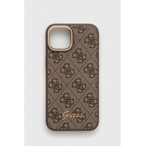 Puzdro na mobil Guess iPhone 14 6,1" hnedá farba