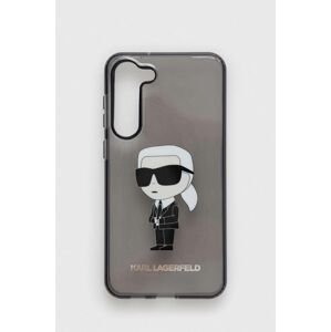 Puzdro na mobil Karl Lagerfeld S23 + S916 čierna farba