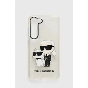 Puzdro na mobil Karl Lagerfeld Samsung Galaxy S23 priehľadná farba