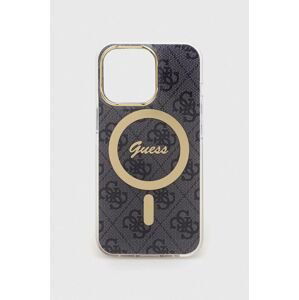 Puzdro na mobil Guess iPhone 13 Pro / 13 6.1" šedá farba