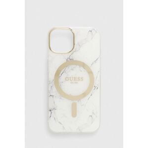 Puzdro na mobil Guess iPhone 14 6.1" biela farba