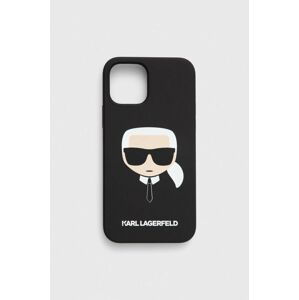 Puzdro na mobil Karl Lagerfeld iPhone 12/12 Pro 6,1" čierna farba